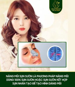 Nâng mũi sụn sườn là phương pháp nâng mũi dùng 100% sụn sườn hoặc sụn sườn kết hợp sụn nhân tạo để tạo hình dáng mũi